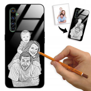 Etui Glass do REALME X50 PRO Rysunek Własne Foto
