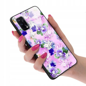 Etui Glass do REALME X7 Kwiaty Flower Top Wzory