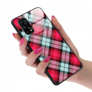 Etui GLASS do REALME X7 PRO Kratka Pattern Wzory