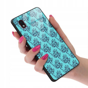 Etui GLASS do SAMSUNG A01 CORE Kwiaty Wiosna Wzory
