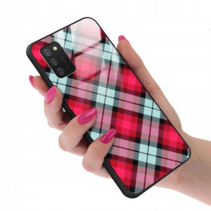 Etui GLASS do SAMSUNG A02S Kratka Pattern Wzory