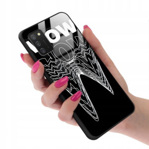 Etui Glass do SAMSUNG A02S No Space Black Wzory