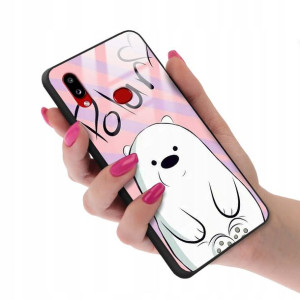 Etui Glass do SAMSUNG A10s We Bare Bears Top Wzory