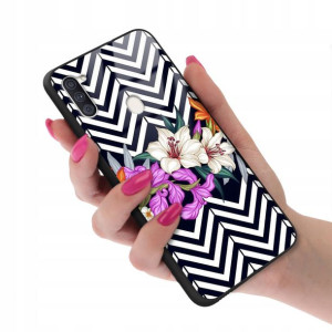 Etui Glass do SAMSUNG A11 Case Kwiaty Flower Wzory