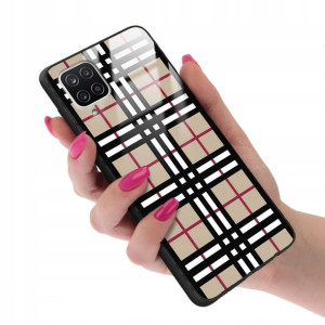 Etui GLASS do SAMSUNG A12 5G Kratka Pattern Wzory