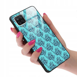 Etui GLASS do SAMSUNG A12 5G Kwiaty Wiosenne Wzory