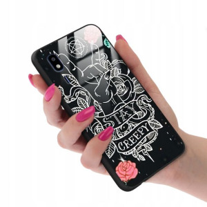 Etui Glass do SAMSUNG A2 CORE Mistake Black Wzory