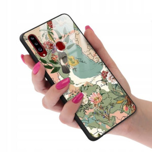 Etui Glass do SAMSUNG A20S Case Wakacyjne Wzory