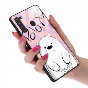 Etui Glass do SAMSUNG A21 Case We Bare Bears Wzory