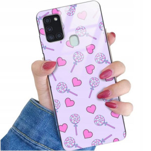Etui Glass do SAMSUNG A21S Słodkie Dziecięce Wzory