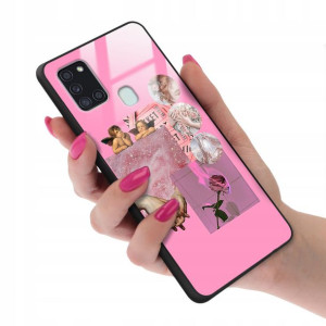 Etui Glass do SAMSUNG A21S TOP Aniołki Angel Wzory
