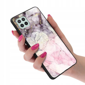 Etui Glass do SAMSUNG A22 4G Marmurki Marble Wzory