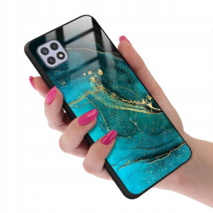 Etui Glass do SAMSUNG A22 5G Marmurki Marble Wzory
