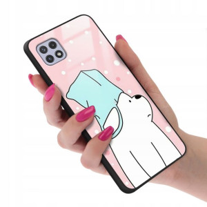 Etui Glass do SAMSUNG A22 5G We Bare Bears Wzory
