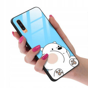Etui Glass do SAMSUNG A30s We Bare Bears Top Wzory