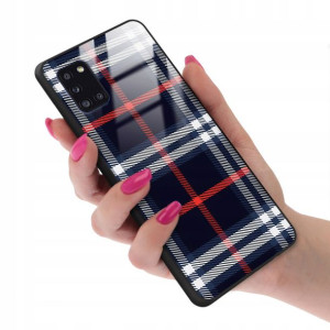 Etui GLASS do SAMSUNG A31 Kratka Pattern Top Wzory