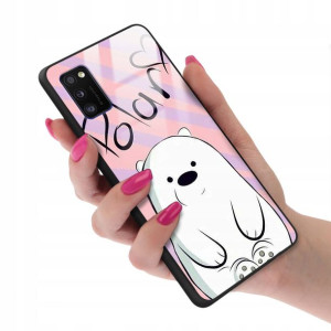 Etui Glass do SAMSUNG A41 Case We Bare Bears Wzory