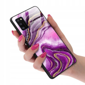Etui Glass do SAMSUNG A41 Marmurki Marble Wzory