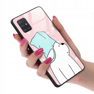 Etui Glass do SAMSUNG A51 Case We Bare Bears Wzory