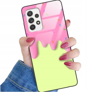 Etui Glass do SAMSUNG A52 5G Case Słodkie Wzory
