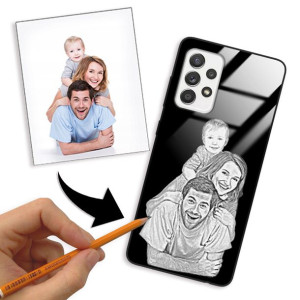 Etui Glass do SAMSUNG A52 5G Rysunek Własne Foto