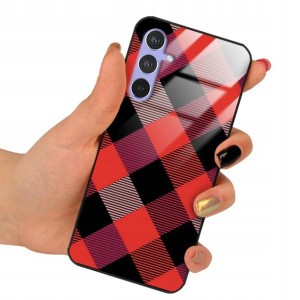 Etui Glass do SAMSUNG A54 5G Kratka W Kratkę Wzory