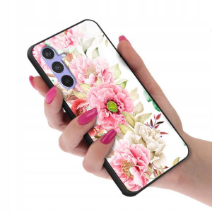 Etui Glass do SAMSUNG A54 5G Kwiatowe Spring Wzory