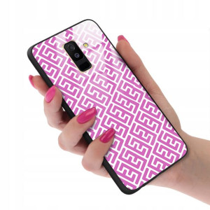 Etui GLASS do SAMSUNG A6 PLUS 2018 Kwiatowe Wzory