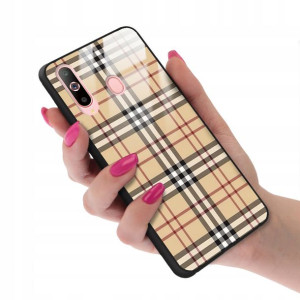 Etui GLASS do SAMSUNG A60 Kratka Pattern Top Wzory