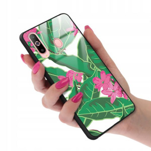 Etui GLASS do SAMSUNG A60 Kwiaty Wiosenne Wzory