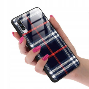 Etui GLASS do SAMSUNG A70S Kratka Pattern Wzory