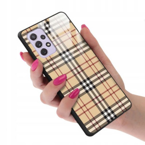 Etui GLASS do SAMSUNG A72 5G Kratka Pattern Wzory