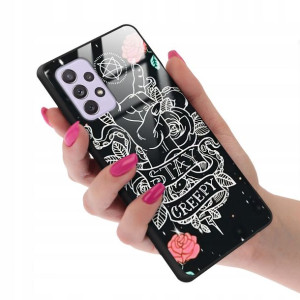Etui Glass do SAMSUNG A72 5G Stay Creepy Top Wzory