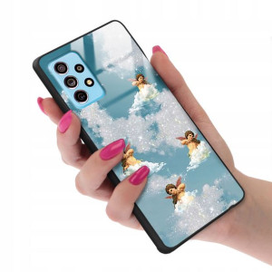 Etui GLASS do SAMSUNG A73 5G Angel Aniołki Wzory