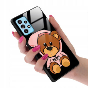 Etui Glass do SAMSUNG A73 5G Teddy Bear Top Wzory