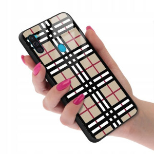 Etui GLASS do SAMSUNG M11 Kratka Pattern Top Wzory