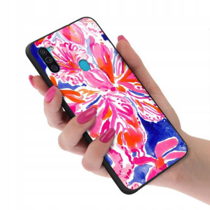 Etui Glass do SAMSUNG M11 Kwiaty Flower Top Wzory