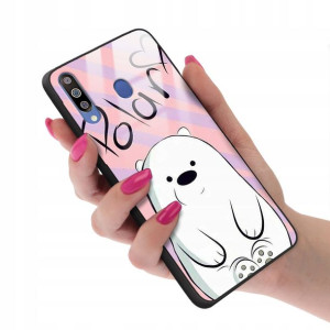 Etui Glass do SAMSUNG M30 Case We Bare Bears Wzory