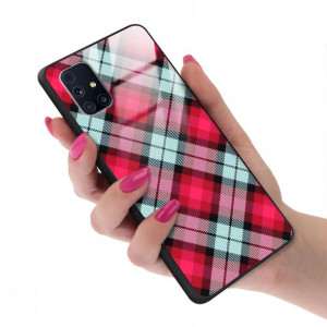Etui GLASS do SAMSUNG M31S Kratka Pattern Wzory
