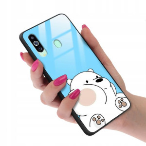 Etui Glass do SAMSUNG M40 Case We Bare Bears Wzory