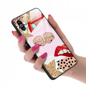 Etui Glass do SAMSUNG M40 Dziewczęce Girl Wzory