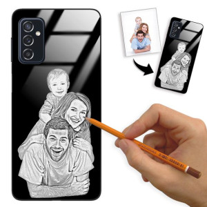 Etui Glass do SAMSUNG M52 5G Rysunek Własne Foto