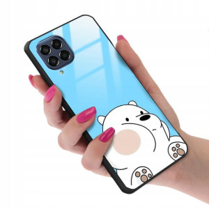 Etui Glass do SAMSUNG M53 5G Bare Bears Top Wzory