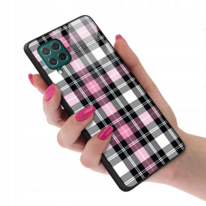 Etui GLASS do SAMSUNG M62 Kratka Pattern Top Wzory