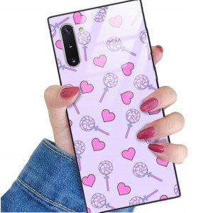 Etui Glass do SAMSUNG NOTE 10 Case Słodkie Wzory