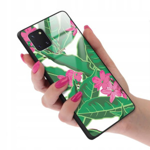 Etui GLASS do SAMSUNG NOTE 10 LITE Kwiatowe Wzory
