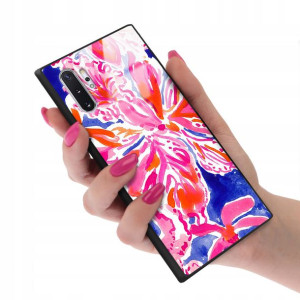 Etui Glass do SAMSUNG NOTE 10 PLUS Kwiaty Wzory