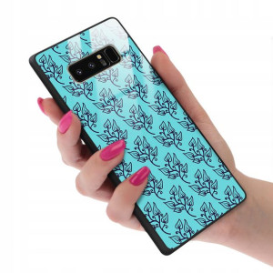 Etui GLASS do SAMSUNG NOTE 8 Kwiaty Wiosenne Wzory
