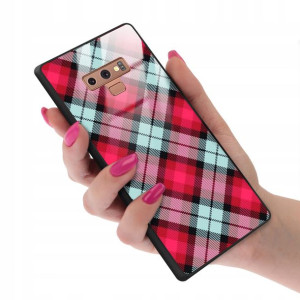 Etui GLASS do SAMSUNG NOTE 9 Kratka Pattern Wzory