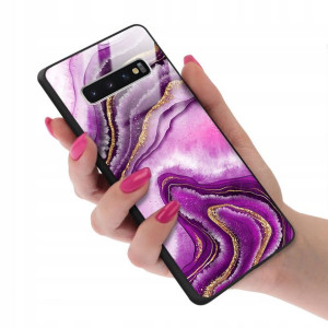 Etui Glass do SAMSUNG S10 Marmurki Marble Wzory